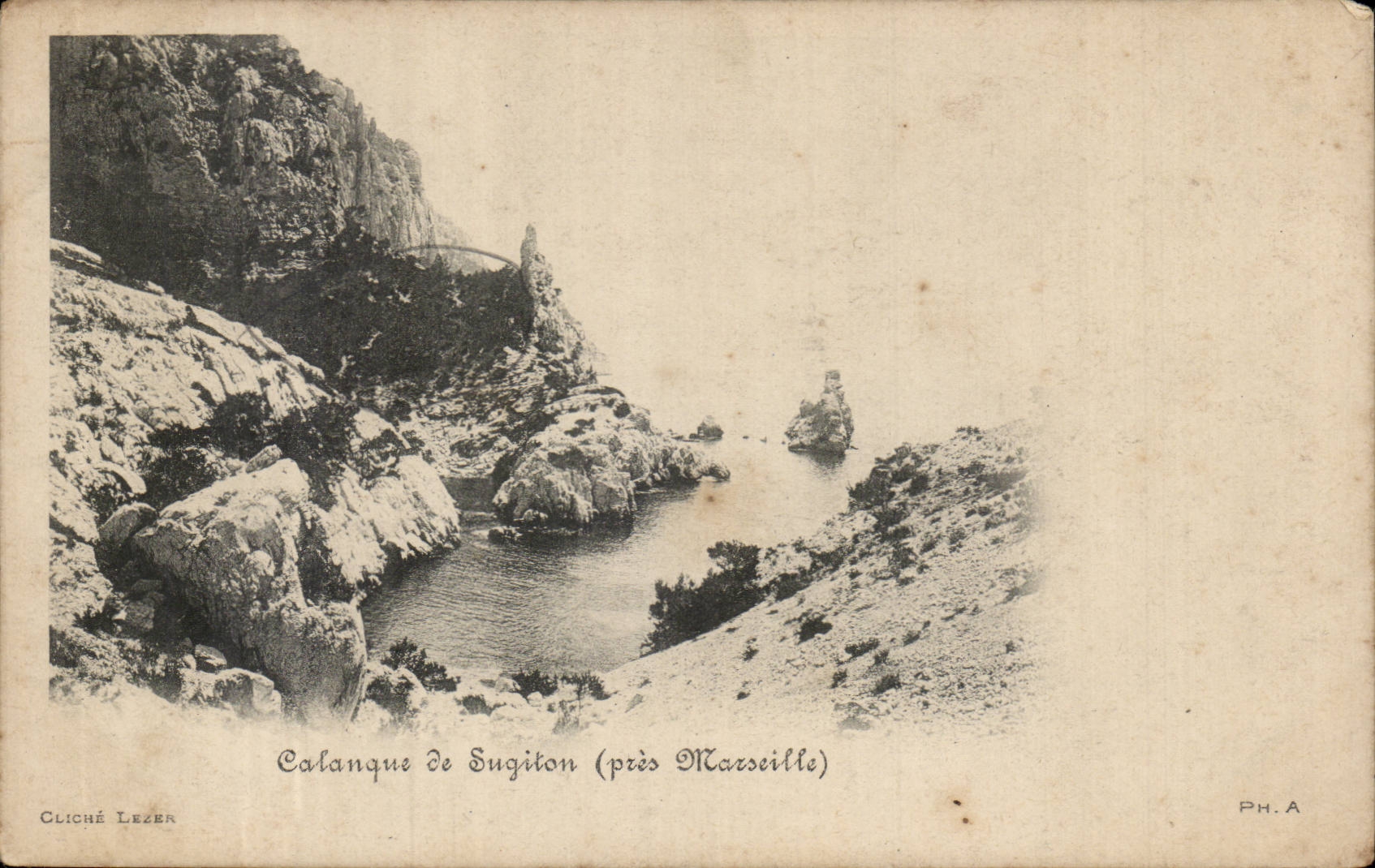 calangue Le Sugiton pres de Marseille - CPA 