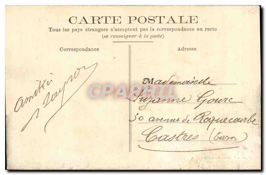 Marseille - Exposition Cooniale 1906 Palais d'Algerie - CPA  — Rückseite