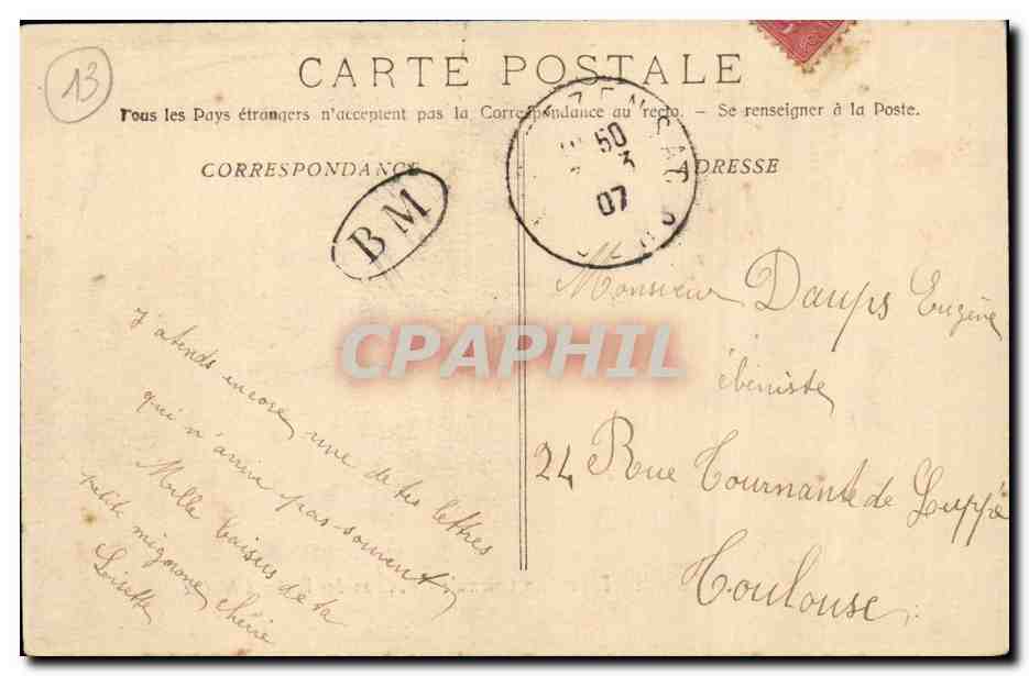 Pavillon des Forêts d'Algérie — Exposition Coloniale — Marseille — Éditeur K. Lacour, n°41 — Reverso