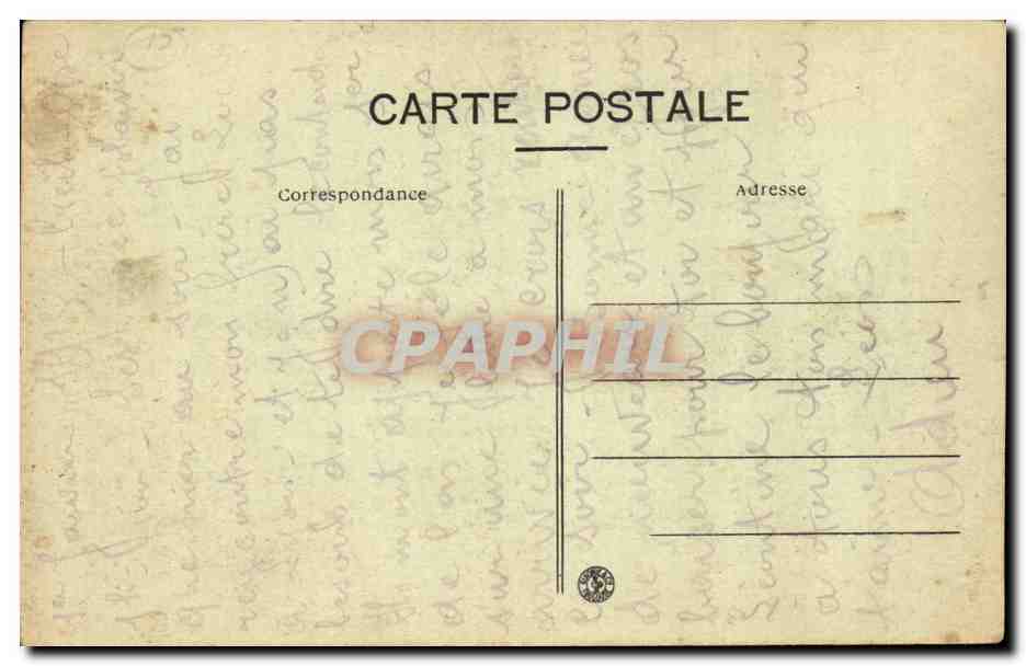 Tarascon CPA Hopital civil et militaire — Verso