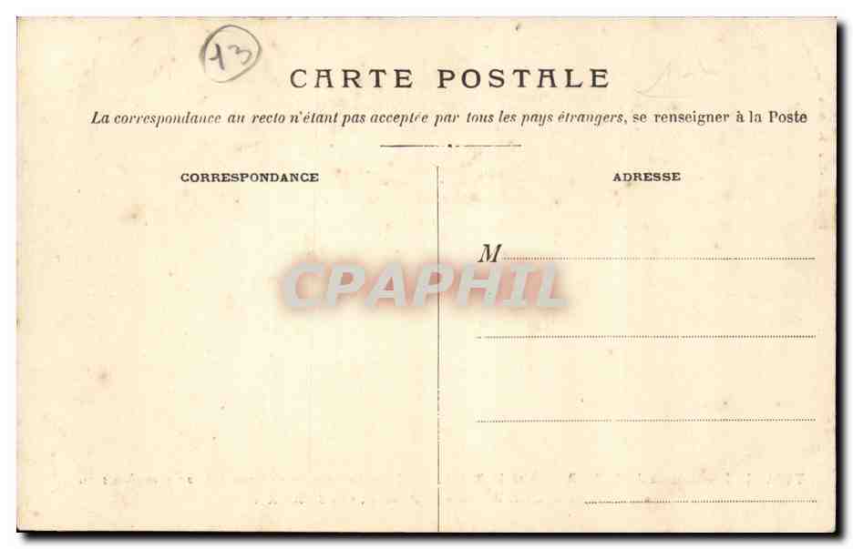 Tarascon CPA Chateau dit du Roi Rene  — Rückseite