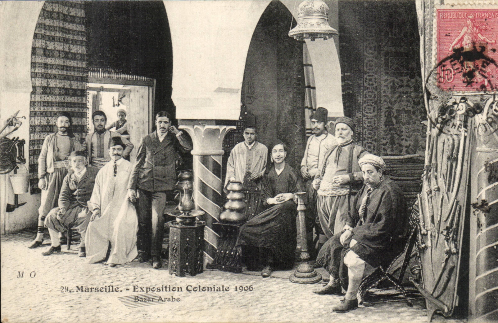 Bazar Arabe — Exposition Coloniale 1906 — Marseille — M. O. édit.