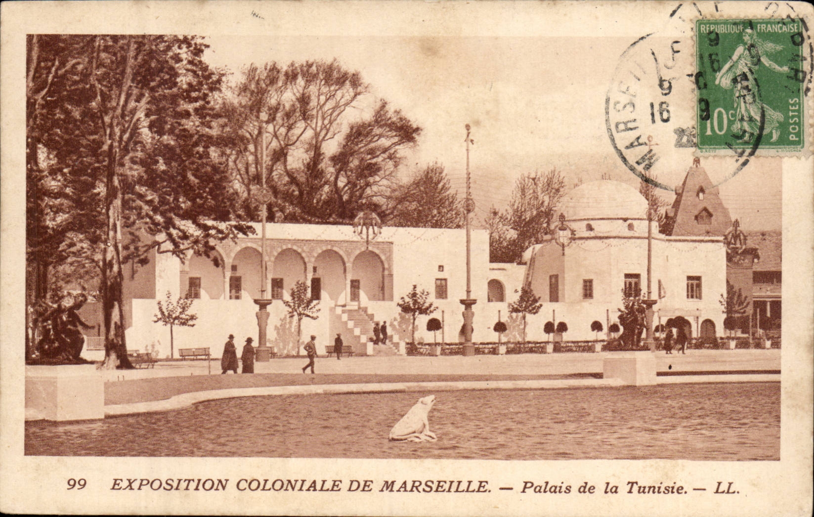Marseille CPA Exposition coloniale de Marseille palais de la Tunisie