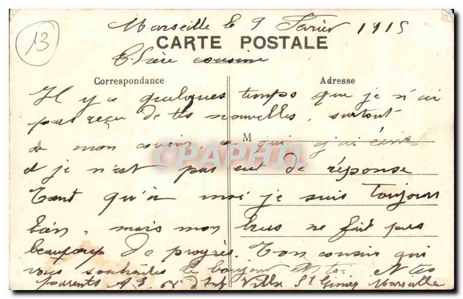 Marseille — Vue générale des Bassins de la Joliette — EL. — N°15 — Reverso