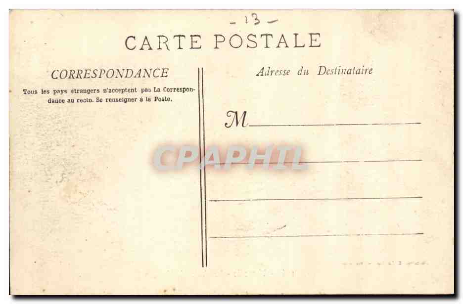 Marseille CPA Les allees de Meilhan — Verso