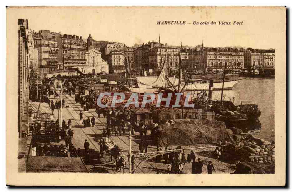 Marseille - Un Coin du Vieux Port - CPA 