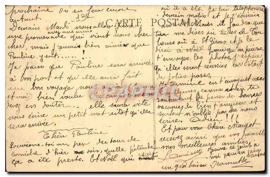 Marseille - Un Coin du Vieux Port - CPA  — Verso