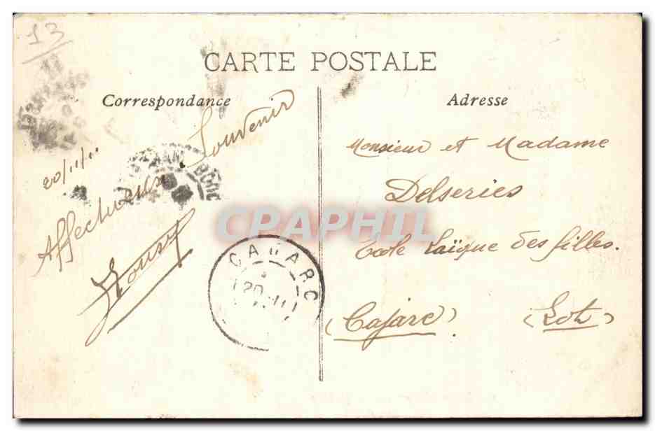 Marseille - La Prefecture - CPA  — Verso