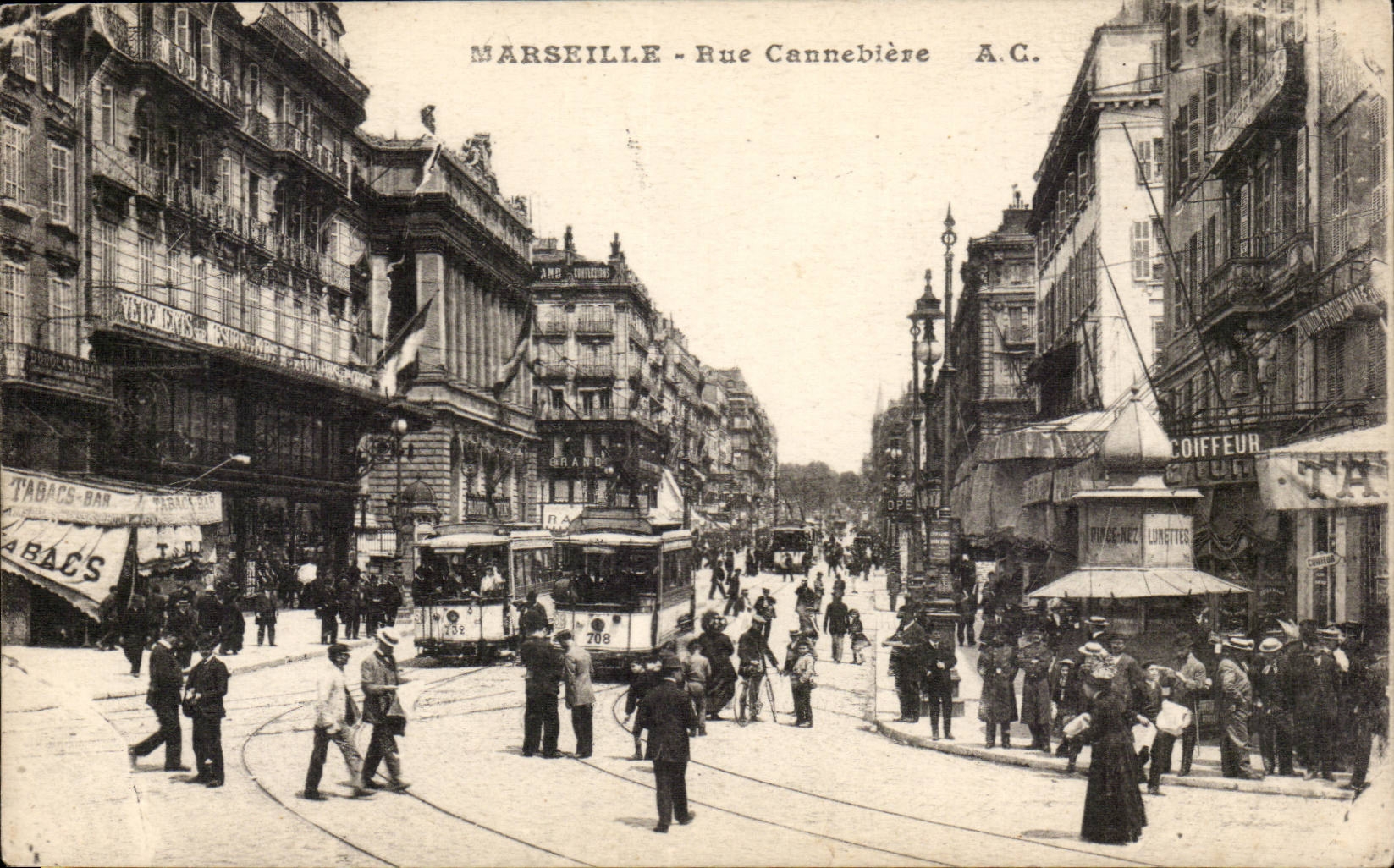 Marseille - Rue Cannebiere - CPA 