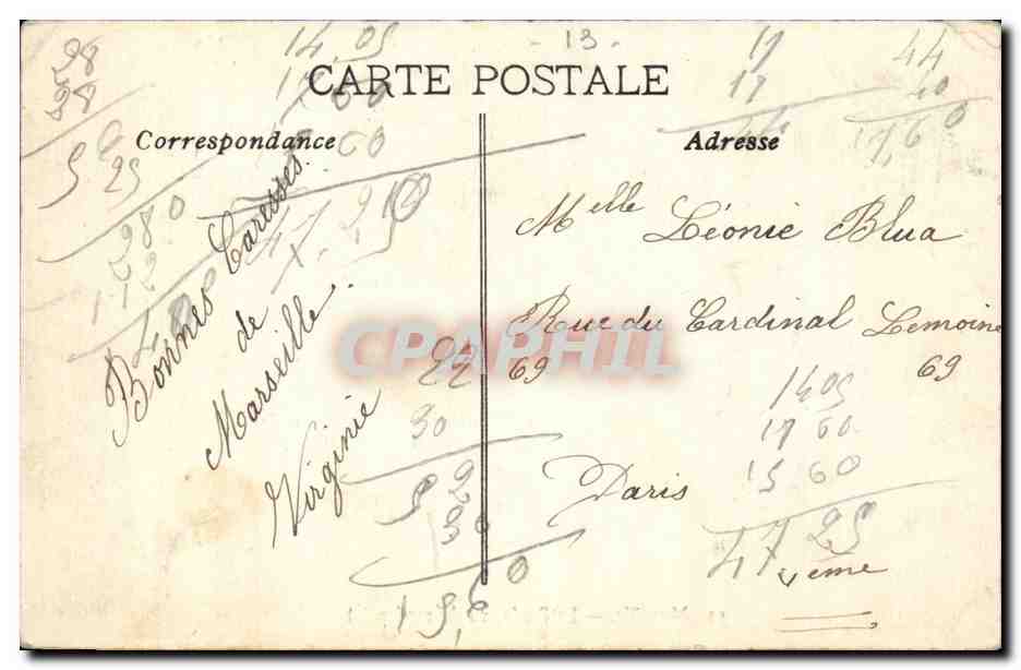 Marseille - Le Prado vu du rond point - CPA  — Rückseite