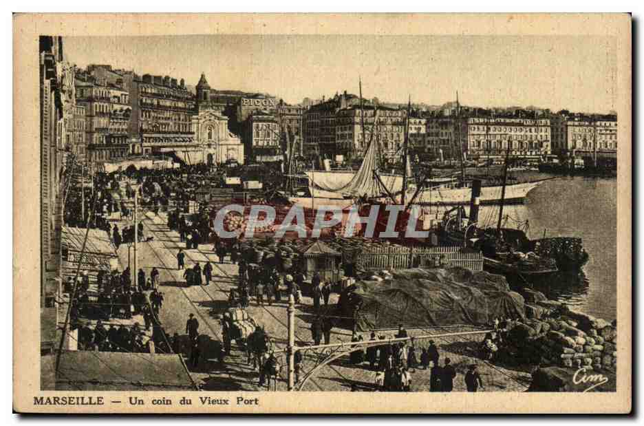 Marseille — Un coin du Vieux Port — Phot. Wagon