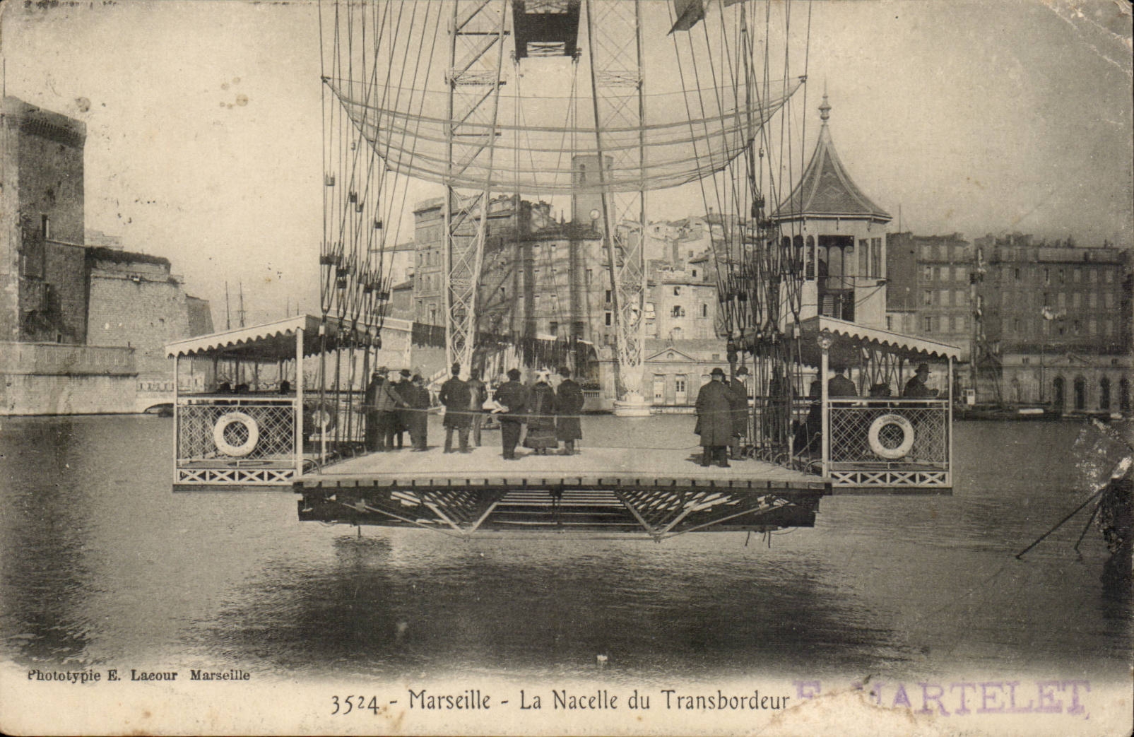 Marseille - La Nacelle du Transbordeur — Phototypie E. Lacaour, n° 3524