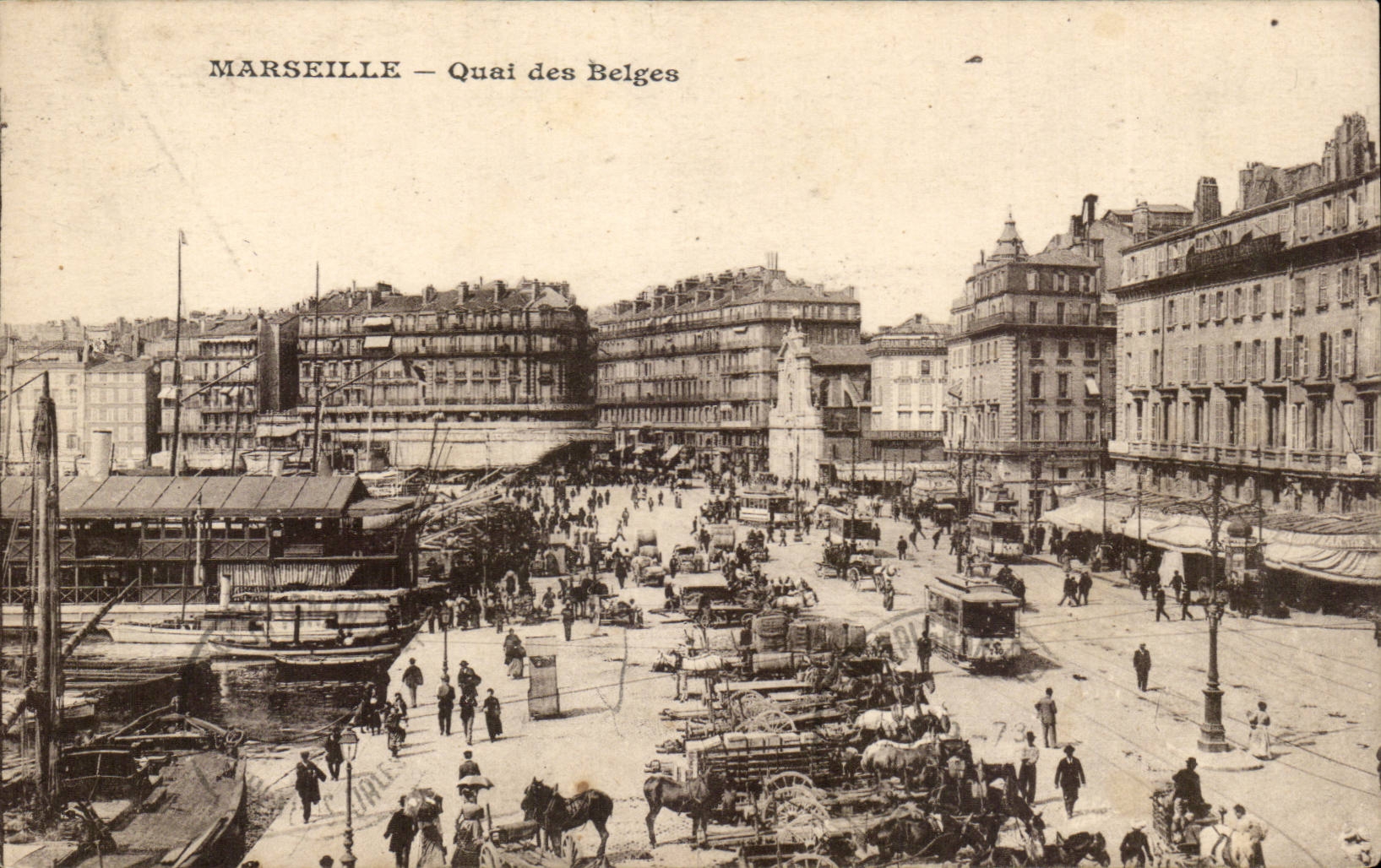 MARSEILLE — Quai des Belges — Editor no identificado, número de serie no visible