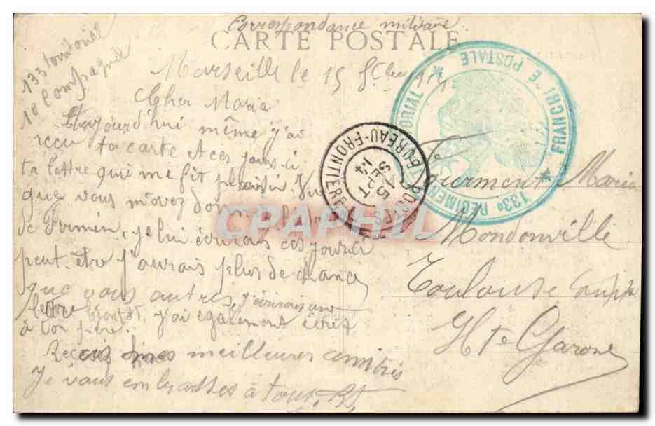 Marseille - La Cathedrale - CPA  — Rückseite
