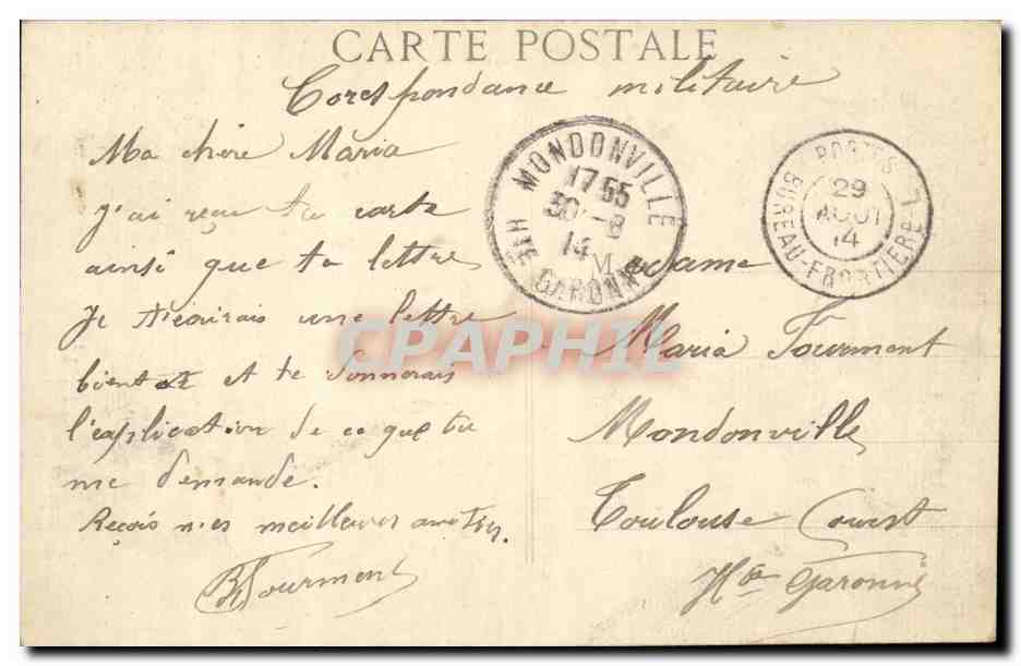 Marseille. - La Cannebière — vue animée avec tramway n°798 et enseignes commerciales — Reverso