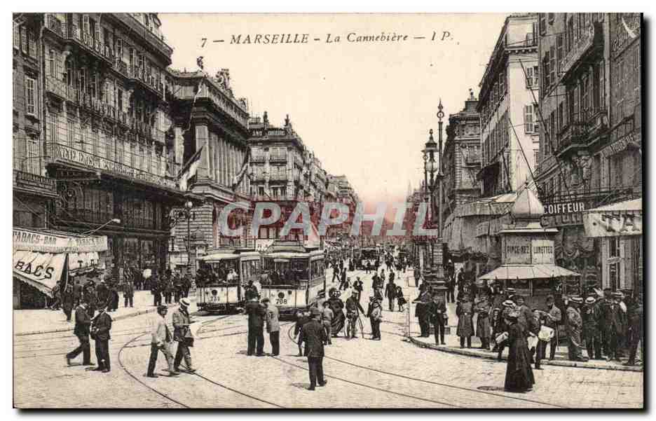 Marseille - La Cannebière — I.P. — CPAPHIL