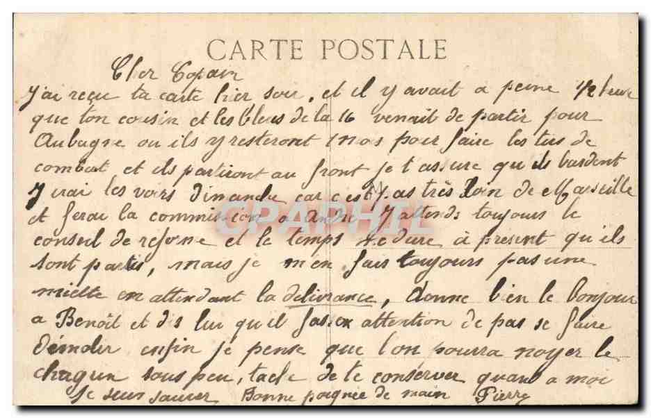 Marseille - La Cannebière — I.P. — CPAPHIL — Reverso