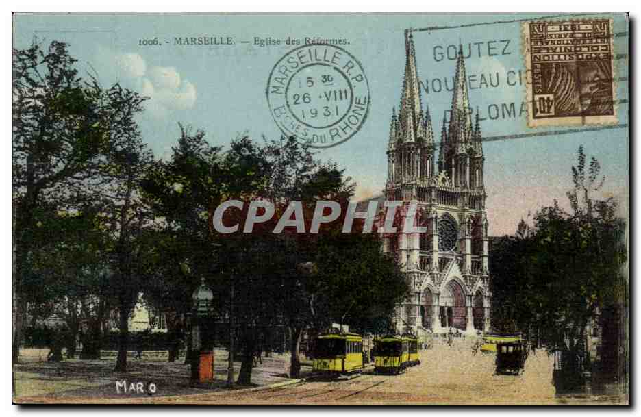 Marseille - Eglise des Reformes - CPA 