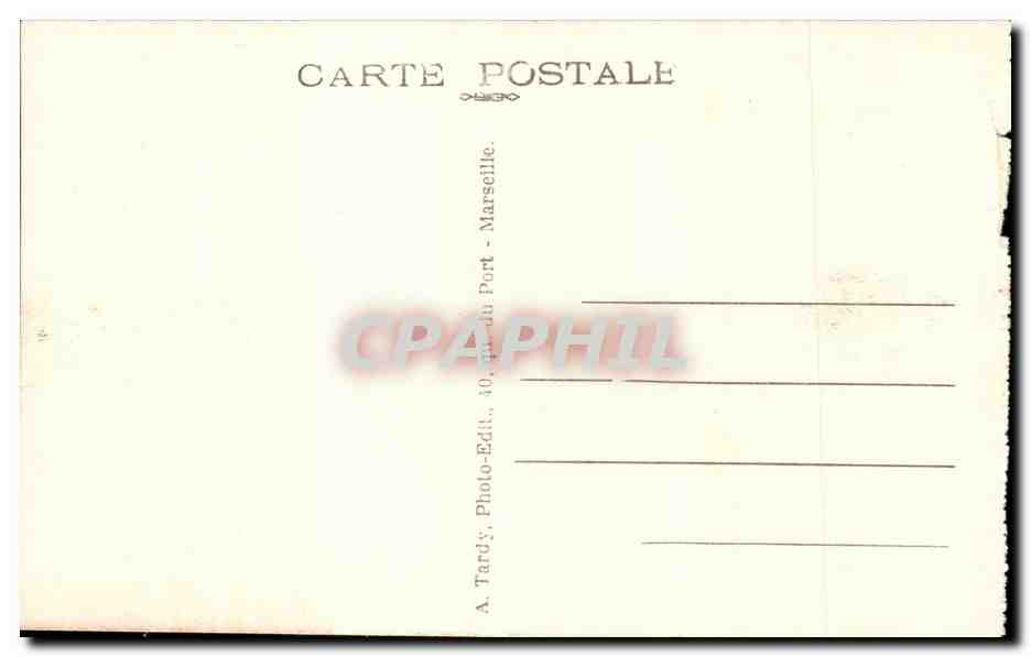 Martigues CPA Le quai Marceaux — Rückseite