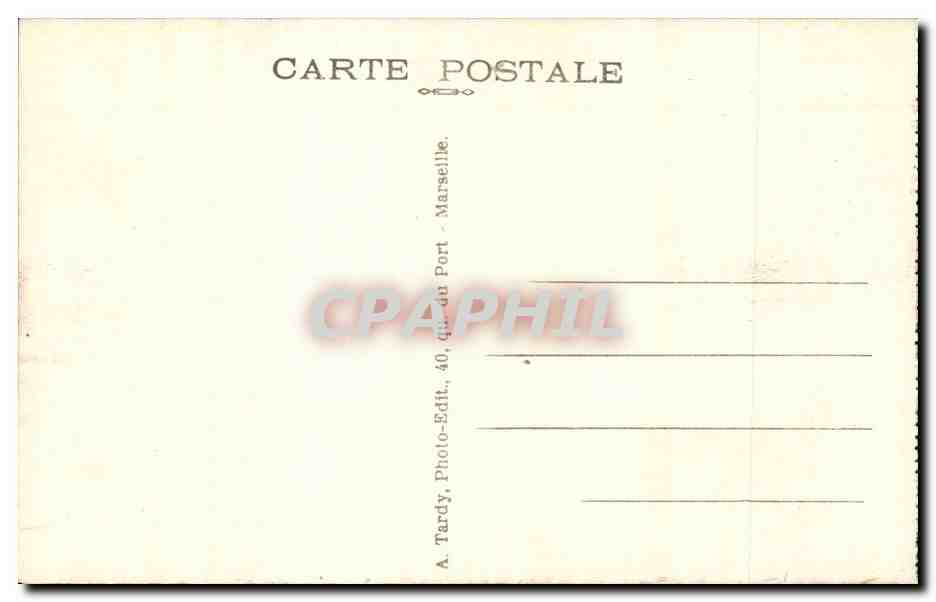 Martigues CPA Le port de Ferrieres (bateaux) — Rückseite