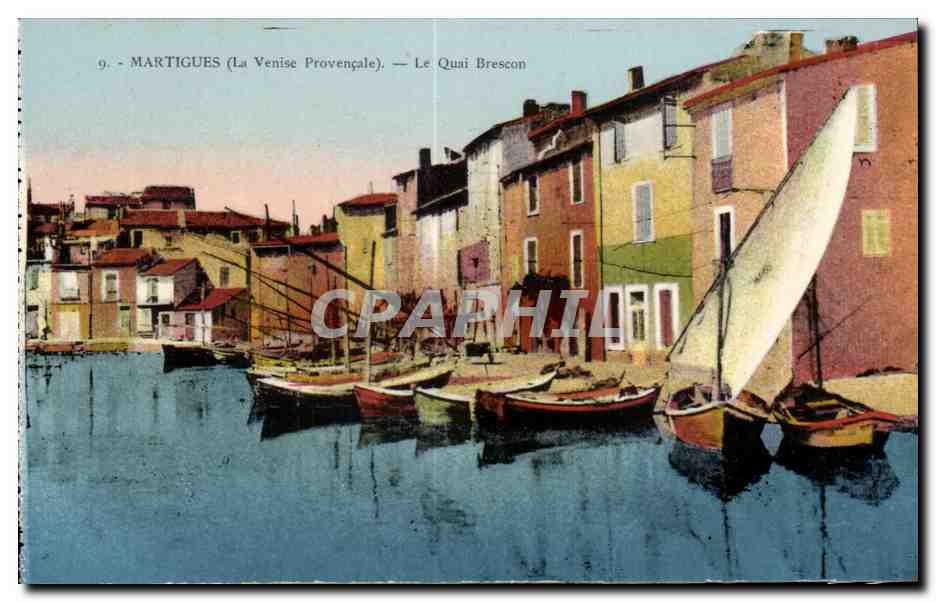 Martigues CPA Le quai Brescon (la Venise provencale)