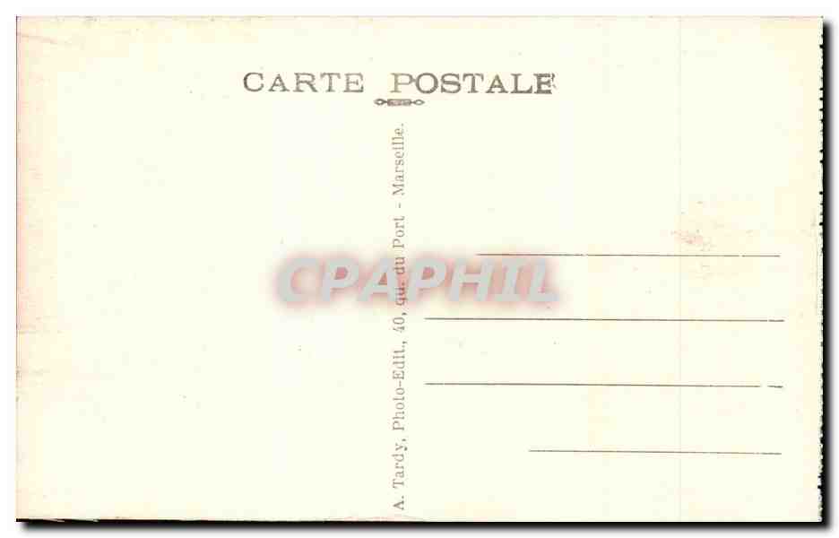 Martigues CPA Le quai Brescon (la Venise provencale) — Rückseite