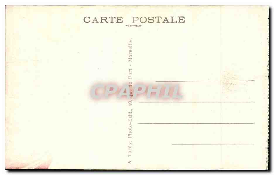 Martigues CPA Le pont du canal Saint Sebastien et la cathedrale (la Venise provencale) — Rückseite