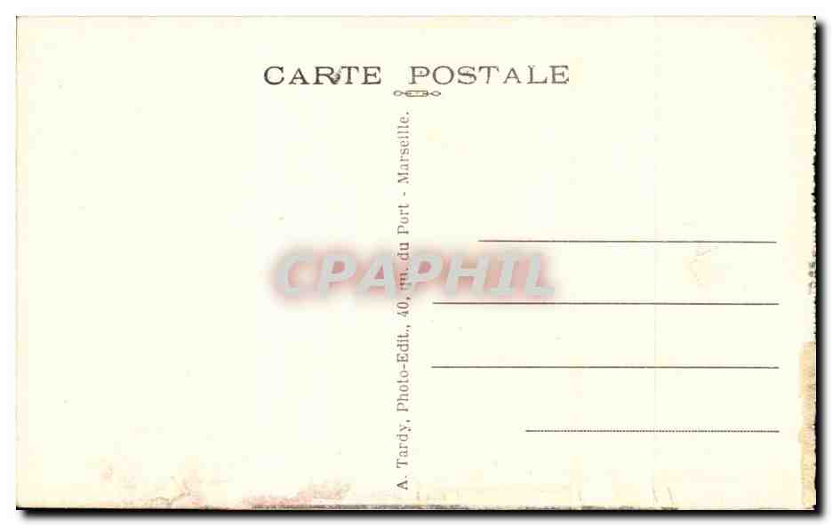 Martigues CPA Le Brecon Retour de peche (la Venise provencale) — Rückseite