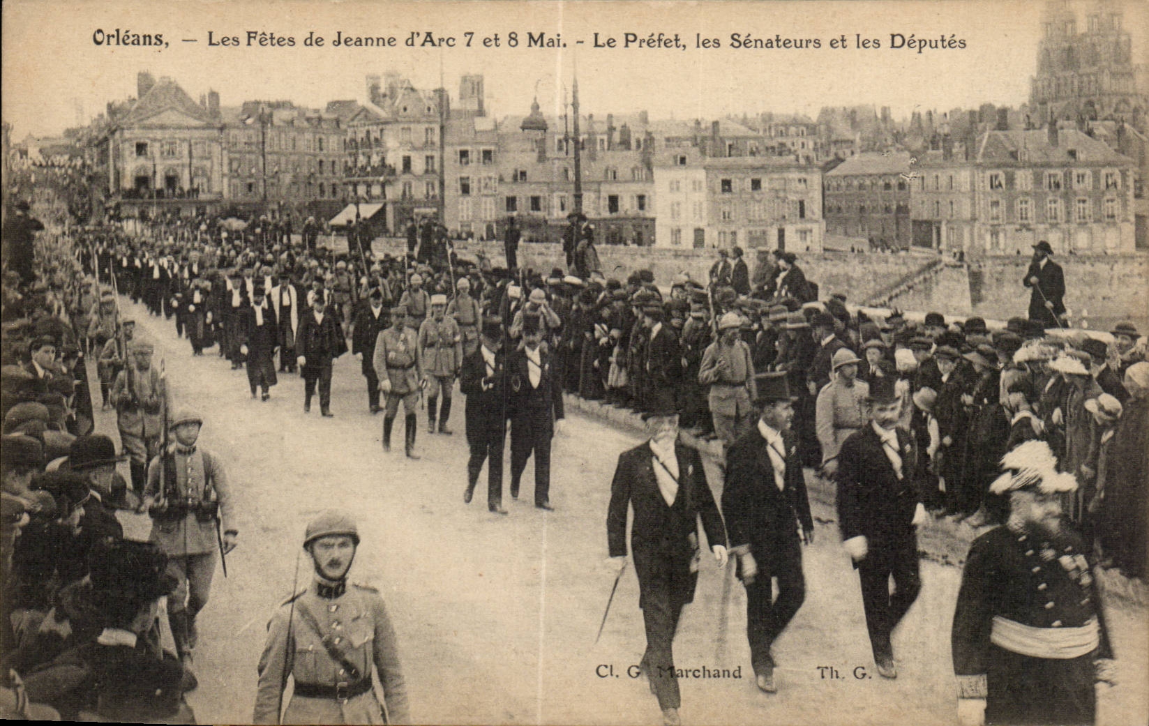 Orleans CPA FEtes de Jeanne d'arc 7 et 9 mai Le prefet les senateurs et les deputes