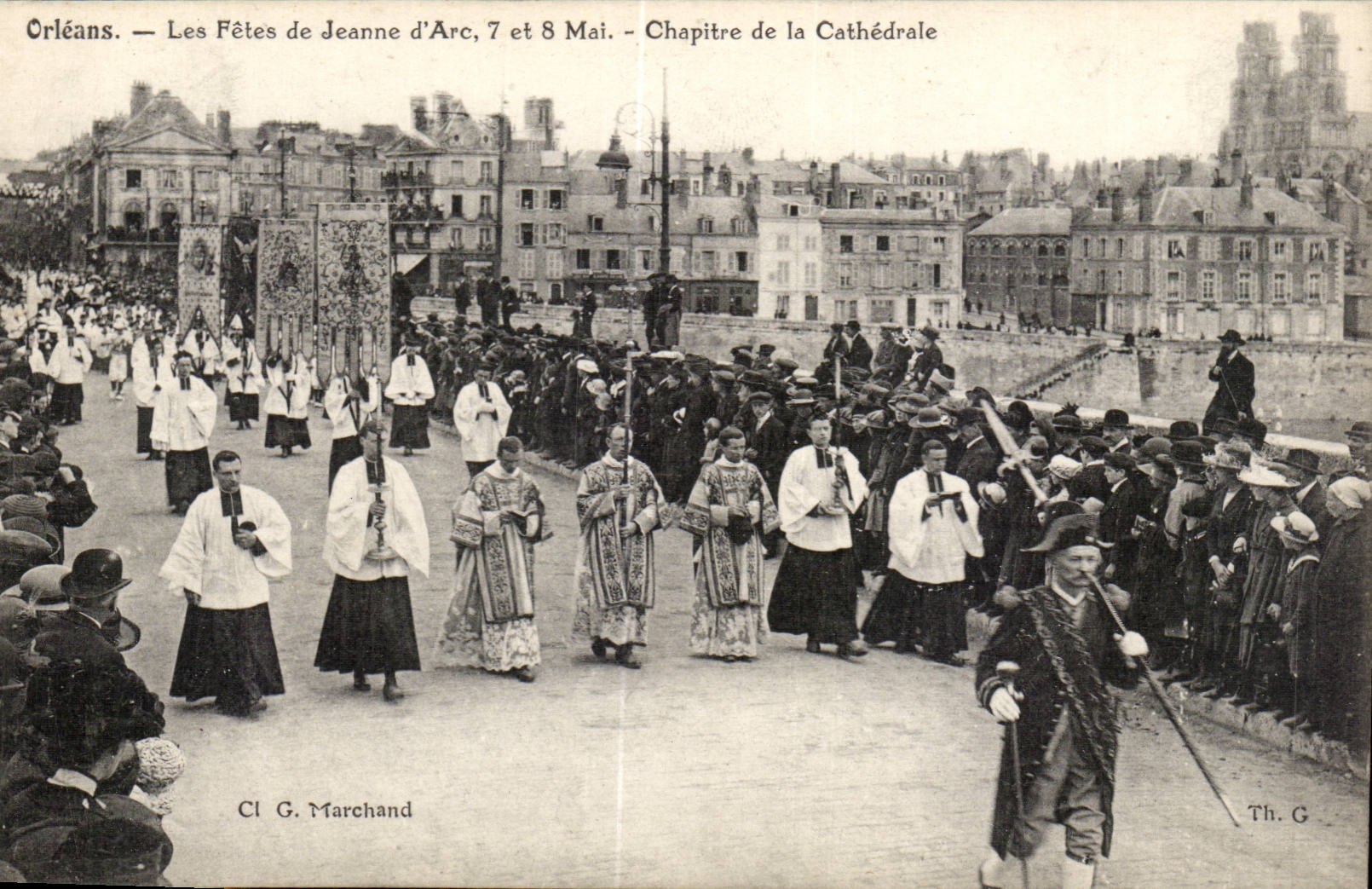 Orleans CPA FEtes de Jeanne d'arc 7 et 9 mai Chapitre de la cathedrale