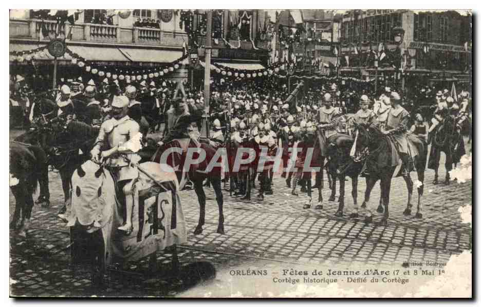 Orleans CPA FEtes de Jeanne d'arc 7 et 9 mai College historique Defile du cortege 