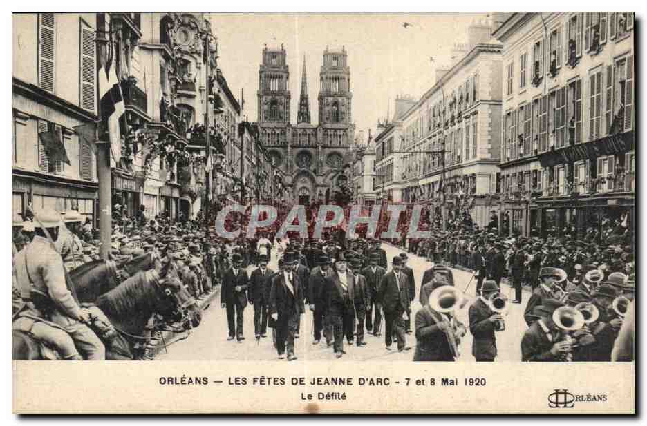 Orléans — Les Fêtes de Jeanne d'Arc — 7 et 8 Mai 1920 — Le Défilé