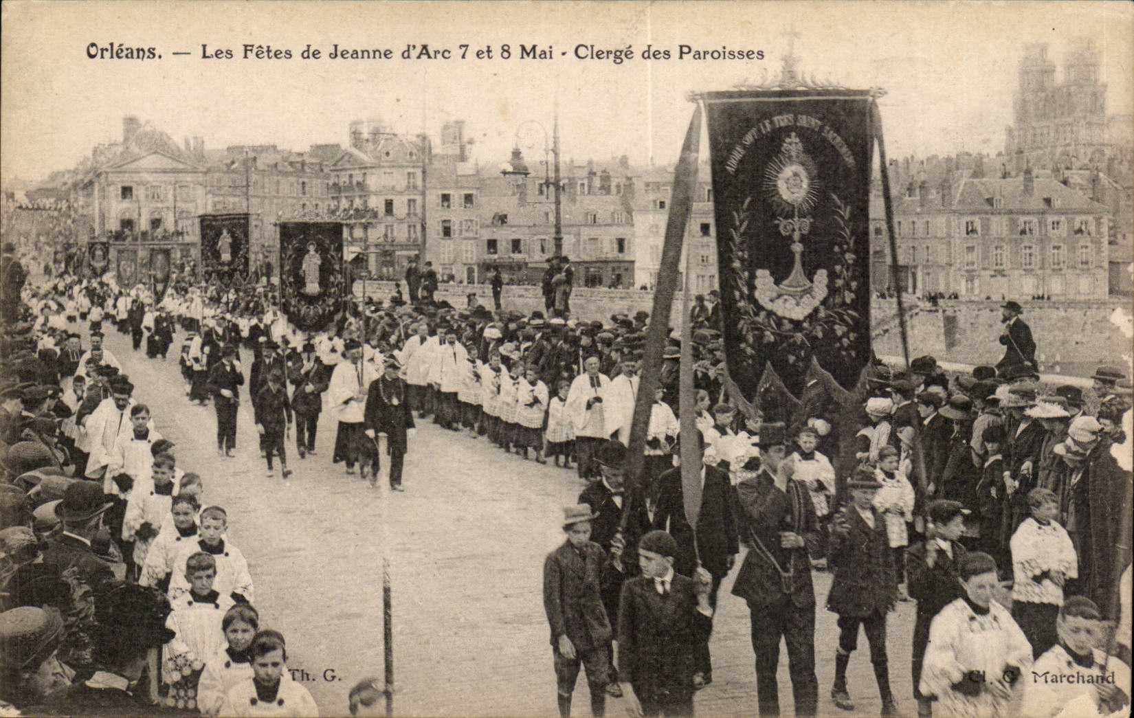 Orleans CPA FEtes de Jeanne d'arc 7 et 8 mai Clerge des Paroisses