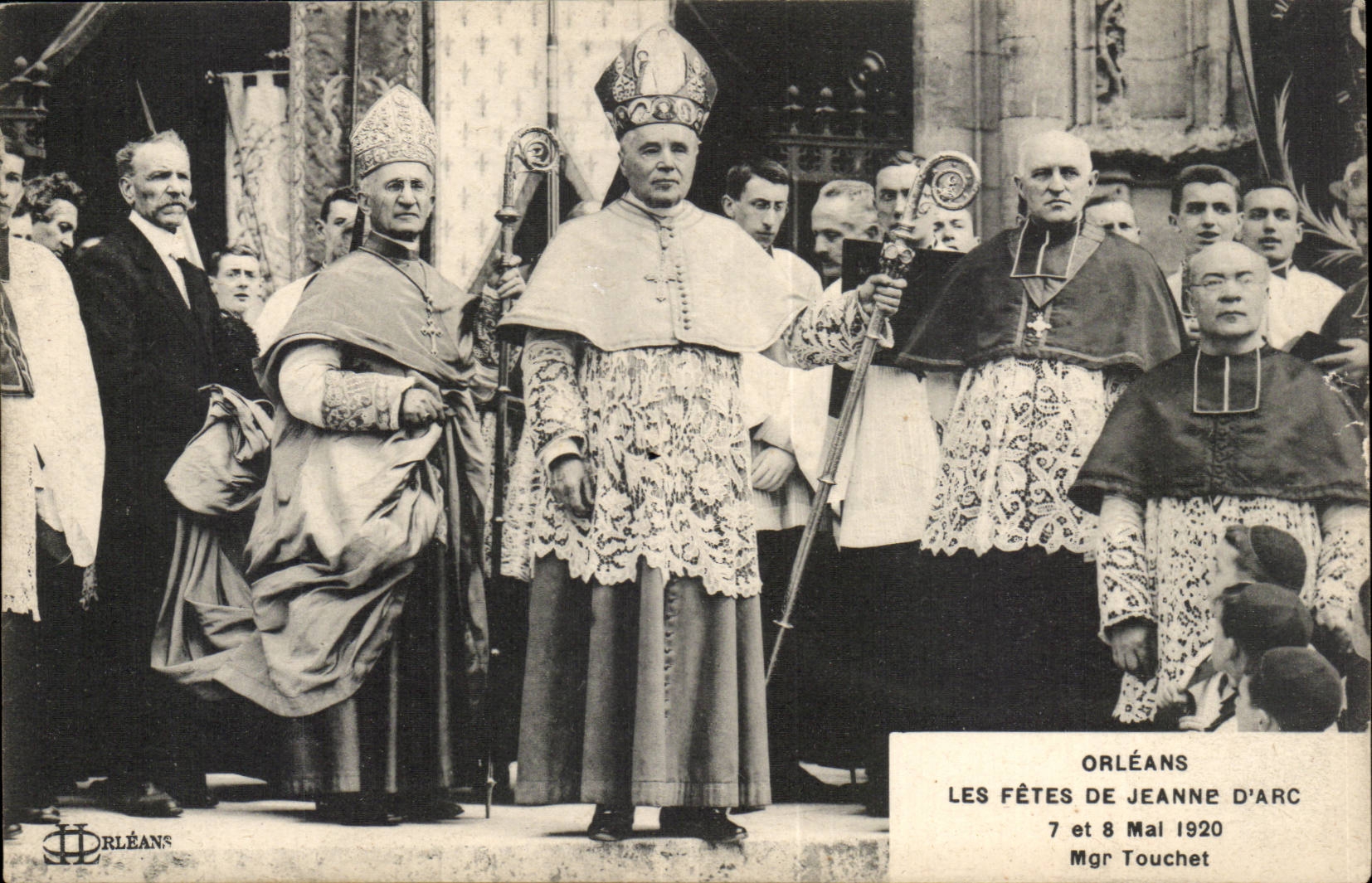 Orleans CPA FEtes de Jeanne d'arc 7 et 8 mai 1920 Mgr Touchet