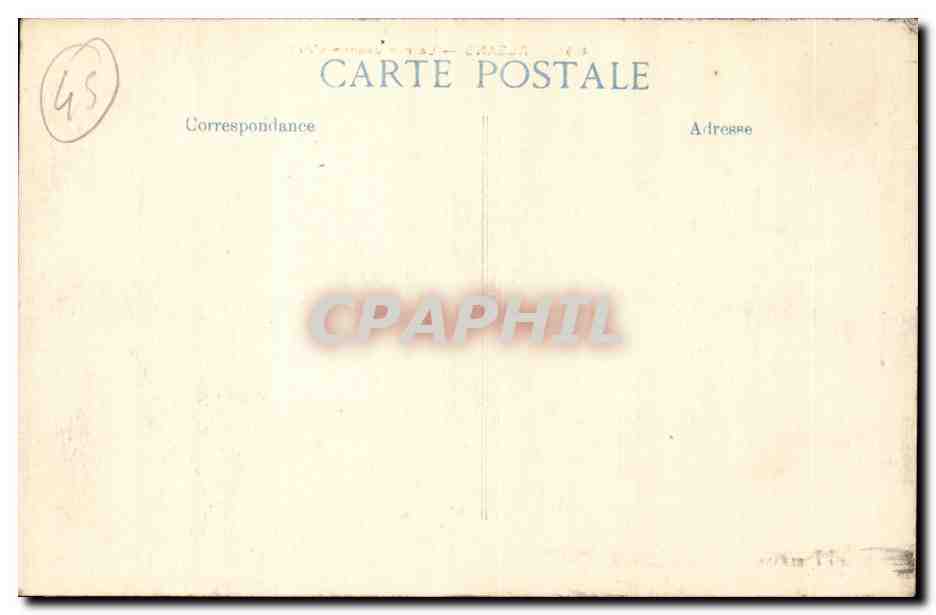 Orleans CPA La rue Jeanne d'arc — Verso