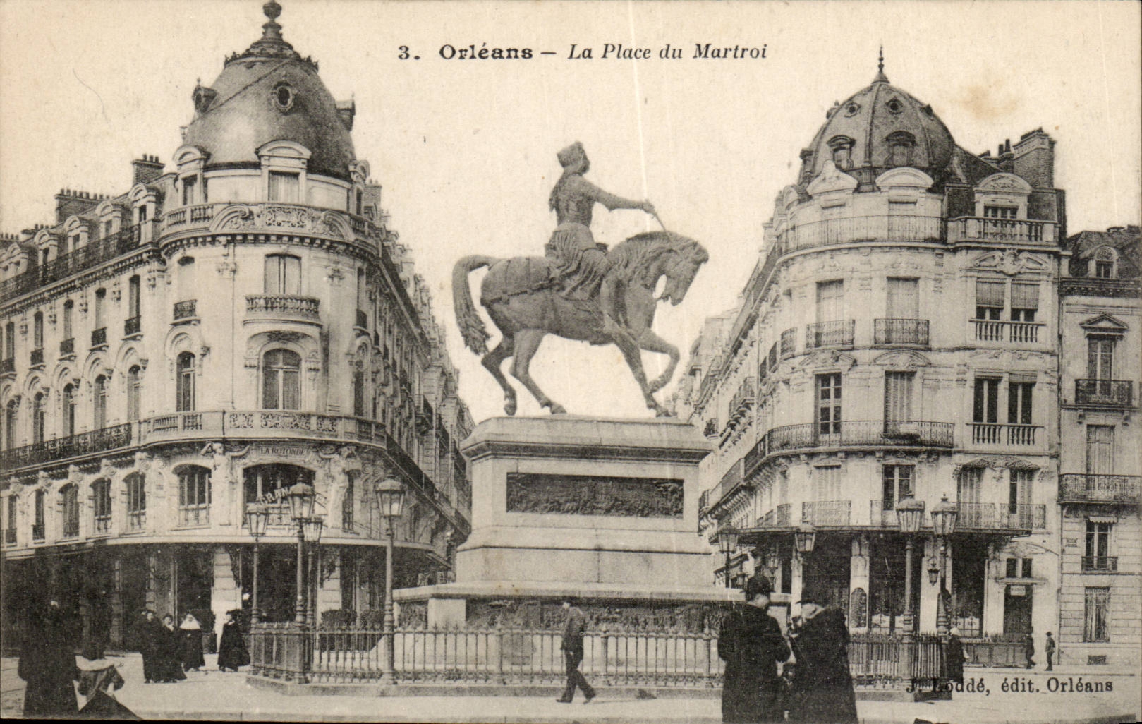 Orléans — Place du Martroi — J. Loudé, Verlag Orléans