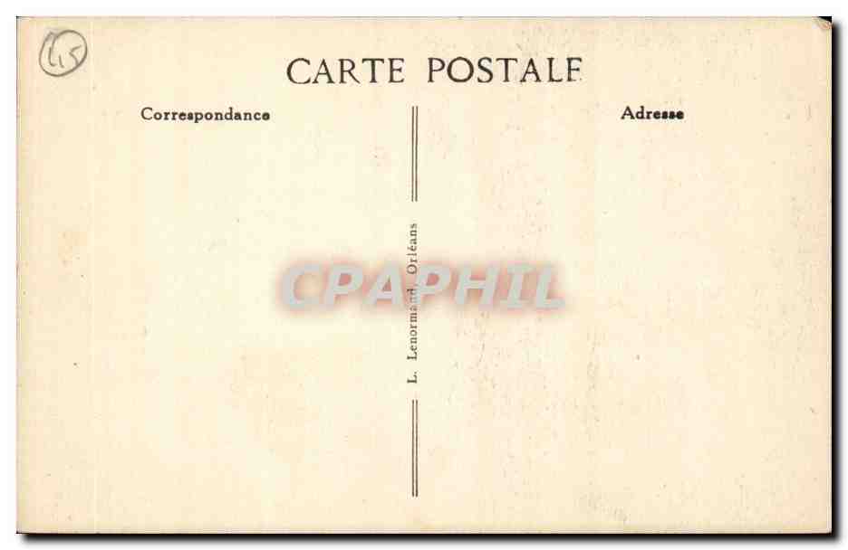 Orleans CPA Portail de la cathedrale — Verso