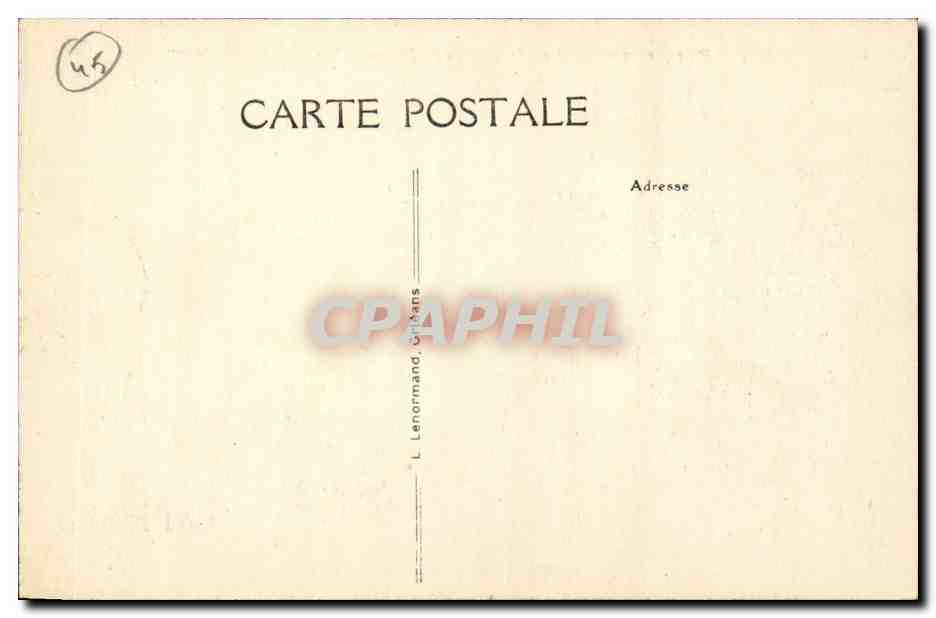 Orleans CPA Plaque commemorative de l'entree de Jeanne d'arc a Orleans (8 mai 1429) — Verso