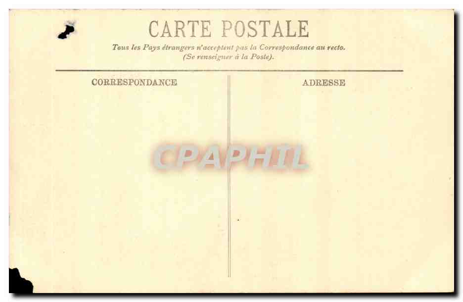 Paris CPA Gare Montparnasse (tramway) — Rückseite