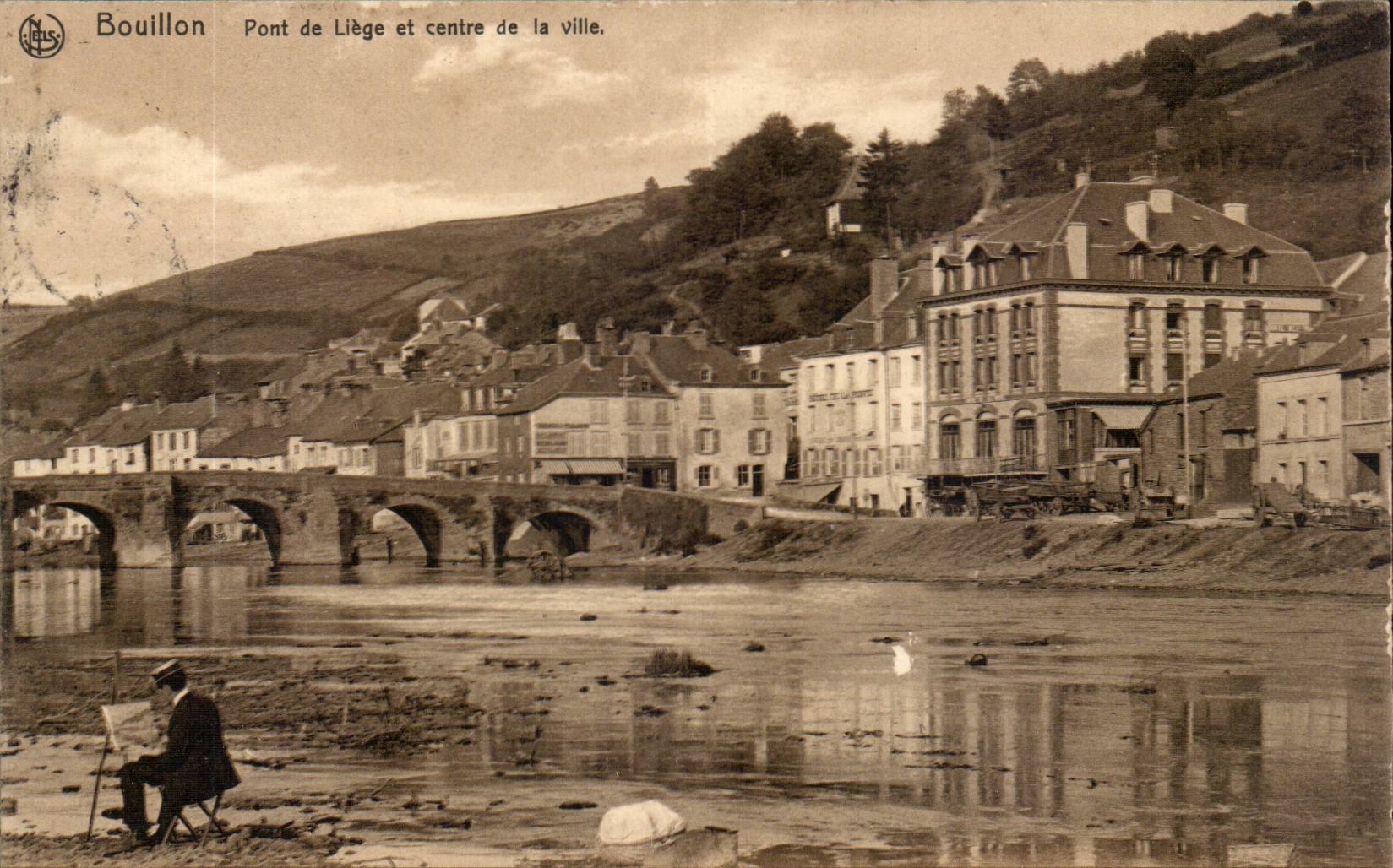Bouillon — Pont de Liège et centre de la ville — Nels, Bruxelles, Série No. 51