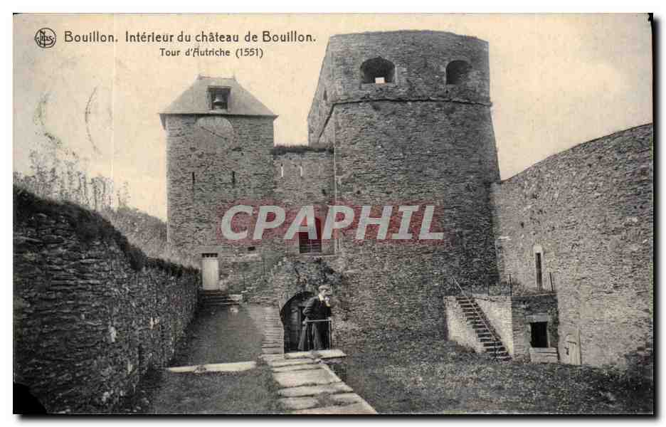 Bouillon. Intérieur du château de Bouillon. Tour d'Autriche (1551) — Nels, Bruxelles, Série No. 6