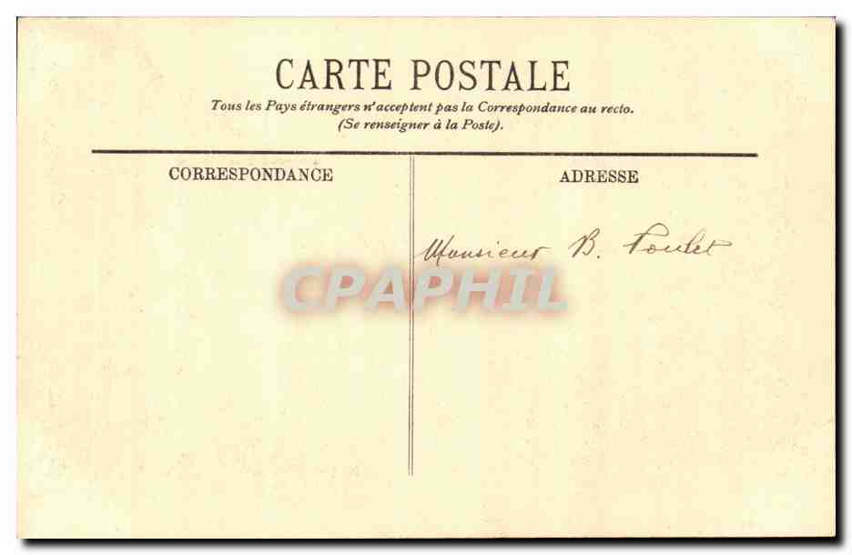Paris CPA Boulevard Saint Denis — Rückseite