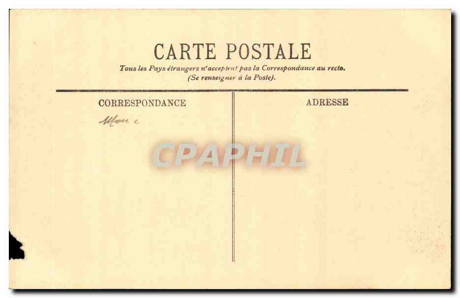 Paris CPA Boulevard Montmartre — Rückseite