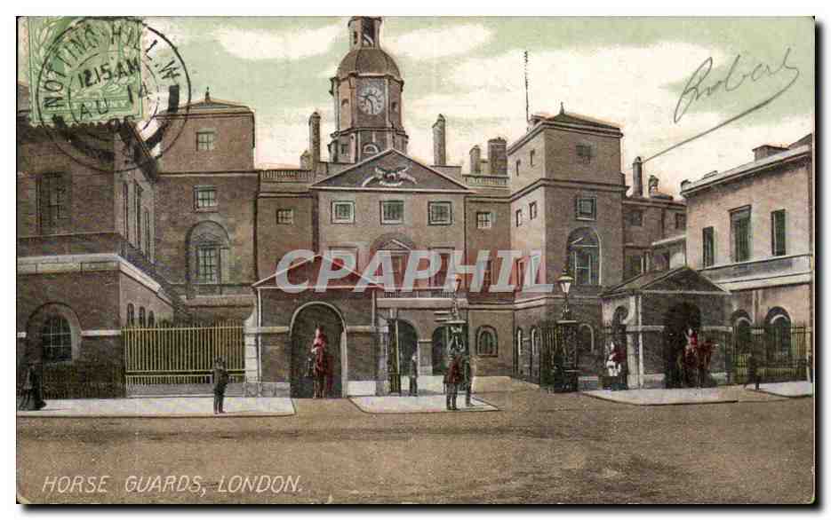 Grande Bretagne Londres London CPA Horse guards