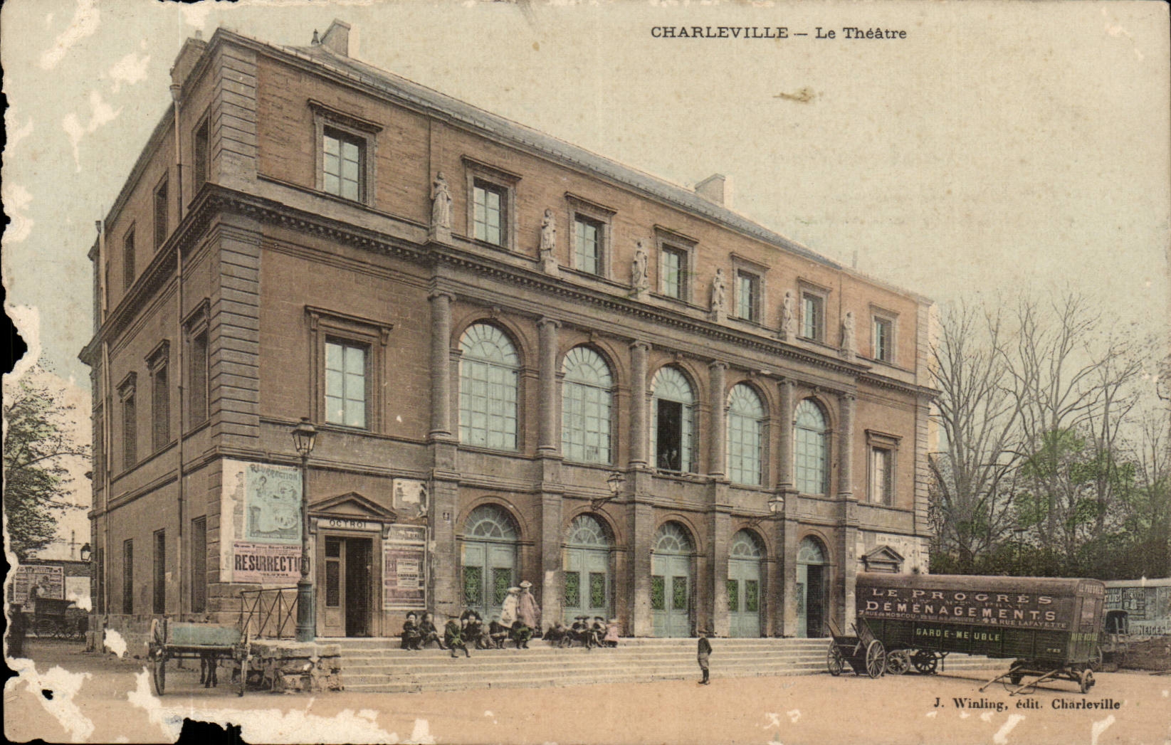 Charleville — Le Théâtre — J. Winling, édit. Charleville