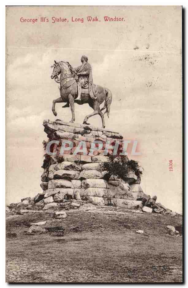 Angleterre - England - George III statue Long Walk - Windsor -- CPA 