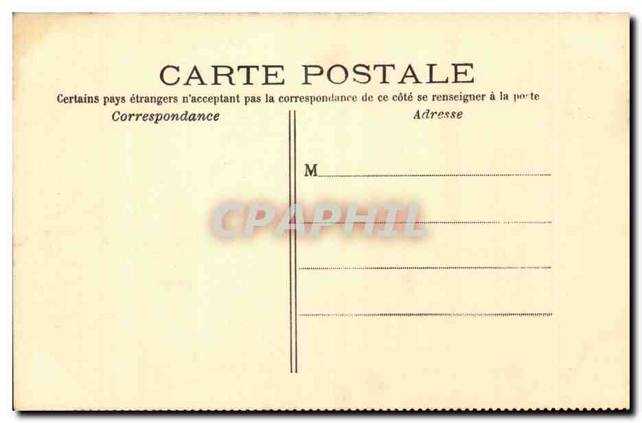 Paris - 4 - Palais des Archives - Hotel Clisson - Facade Rue des Archives - CPA  — Verso