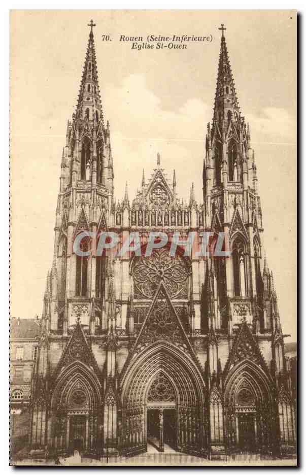 Rouen - Eglise St Ouen - CPA 