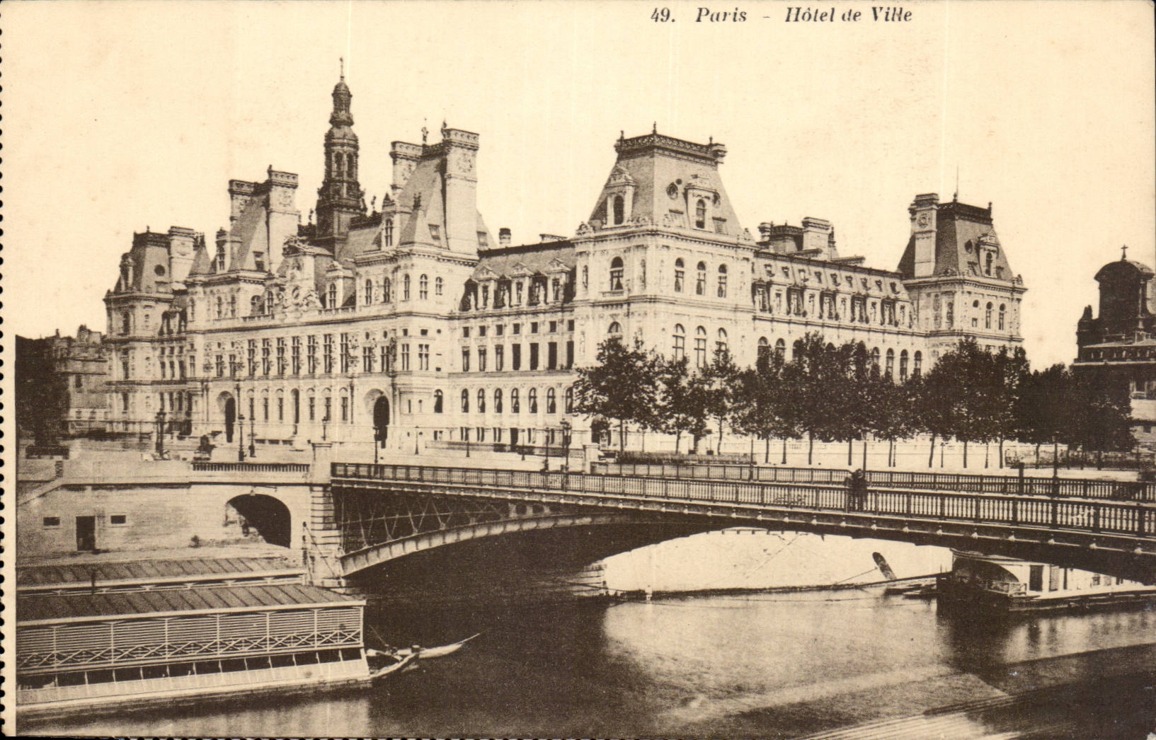 Paris - 4 - Hotel de Ville - CPA 