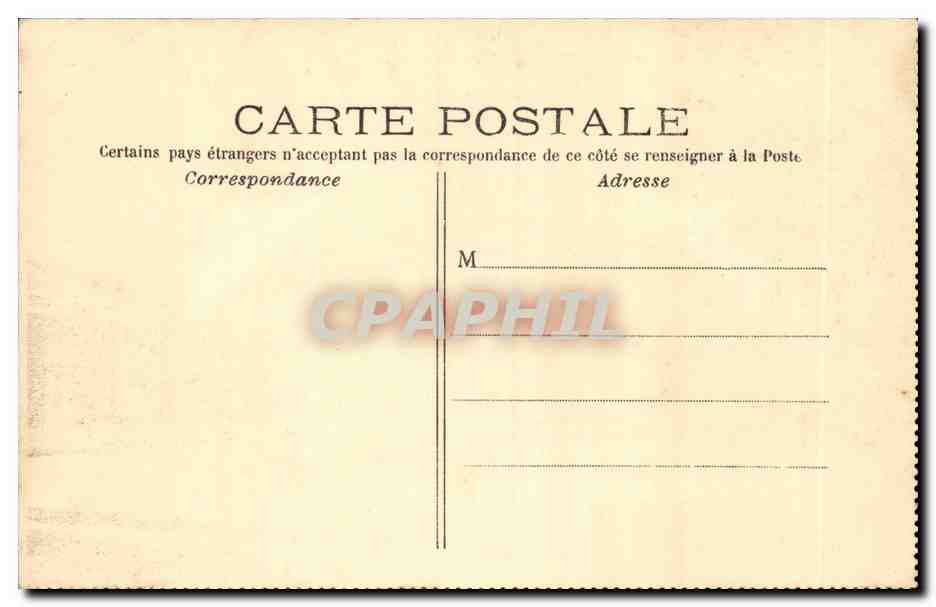 Paris - 8 - Palais des Archives- CPA  — Rückseite